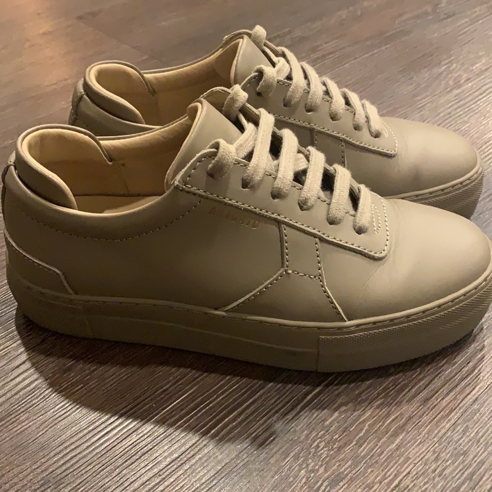 💖✨Clearance🌟Axel Arigato Low Top Platform Tan Sneakers